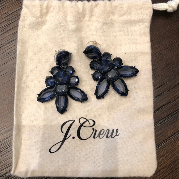 J. Crew Jewelry - Authentic Navy JCrew Earrings. Never Worn!